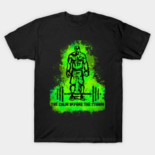 The Calm Before The Storm (male_green) T-Shirt